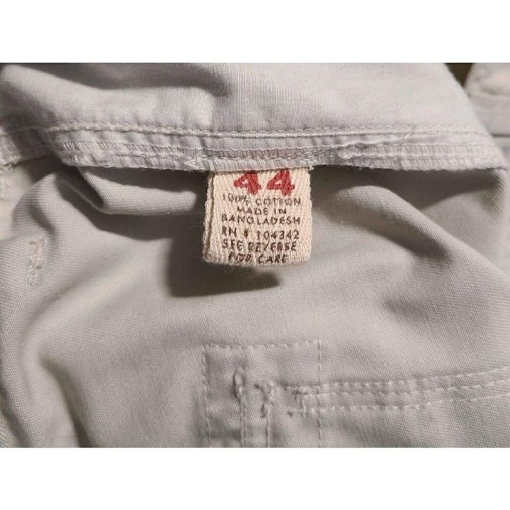 G & M Mens Beige Colored Cargo Multi Pocket Cotton Shorts Size 44 - Picture 4 of 4